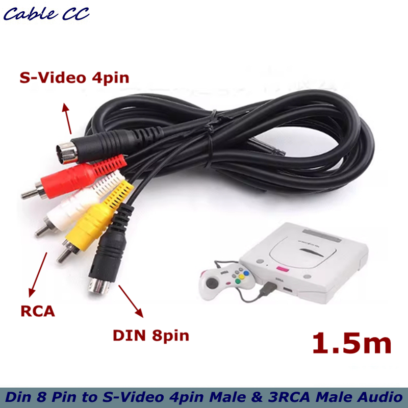 Musical Instrument Videos - สายอะแดปเตอร์เสียง Din 8 พิน เป็น S-Video