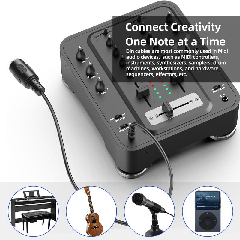 Musical Instrument Videos - สายแปลง MIDI Din 5 เป็น 3.5