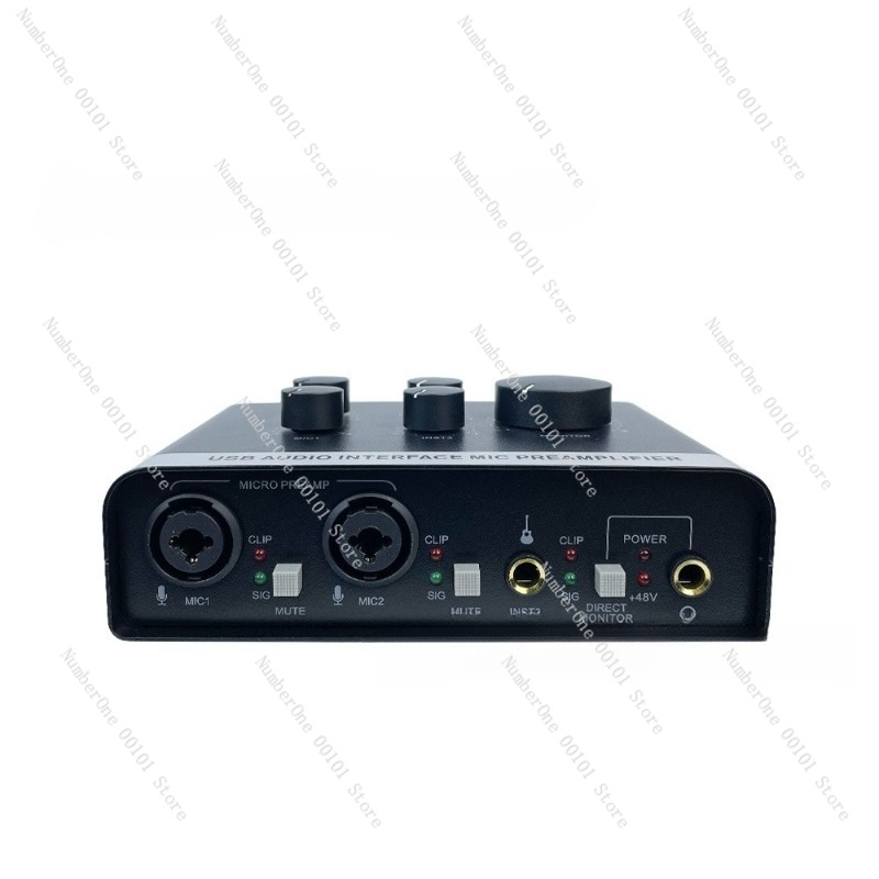 Musical Instrument Videos - การ์ดเสียงภายนอก USB พร้อมแหล่งจ่ายไฟ 48V สำหรับการบันทึกคาราโอเกะ การประชุมทางวิดีโอ