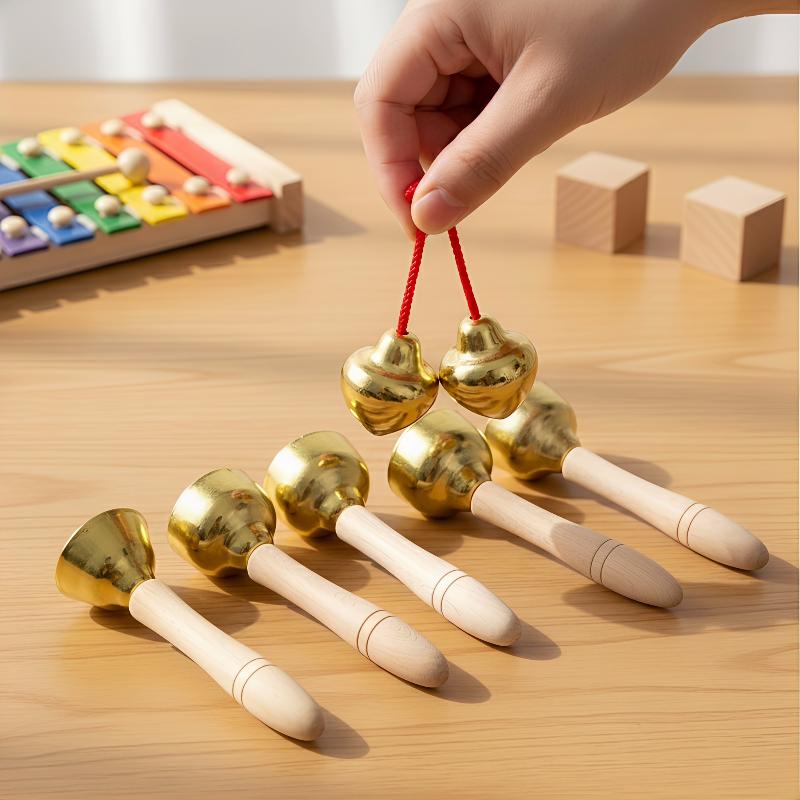 Musical Instrument Names - เครื่องดนตรีประเภทตีระนาด ระนาดเด็ก 2 ชิ้น พร้อมสายและด้ามจับ สำหรับเครื่องมือสอนดนตรีสำหรับเด็กก่อนวัยเรียน