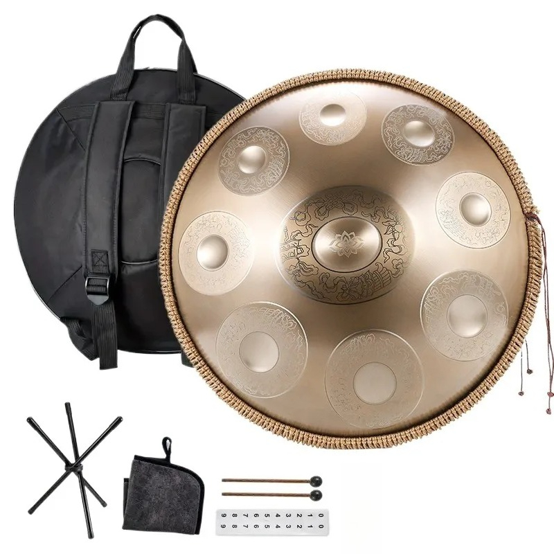 Musical Instrument Percussion - 18 นิ้วสแตนเลส HandPan G Key Dance