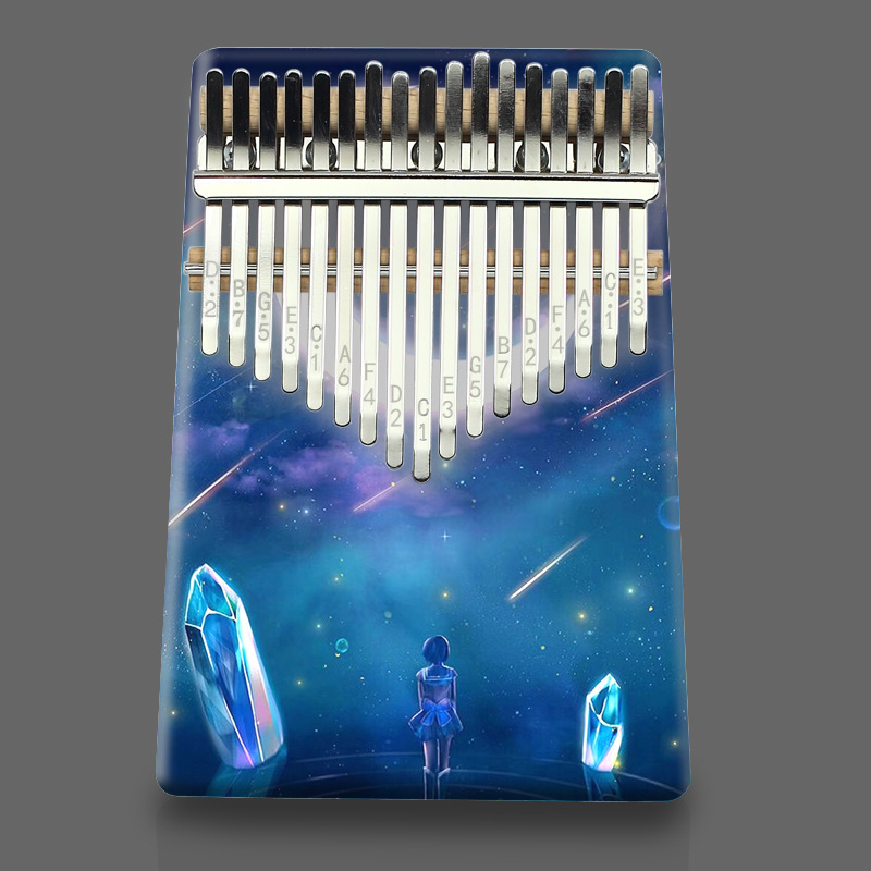 Musical Instrument Names - คาลิมบา 17 โทนสี เปียโนนิ้วโป้ง เปียโนนิ้วสำหรับผู้เริ่มต้น เครื่องดนตรี