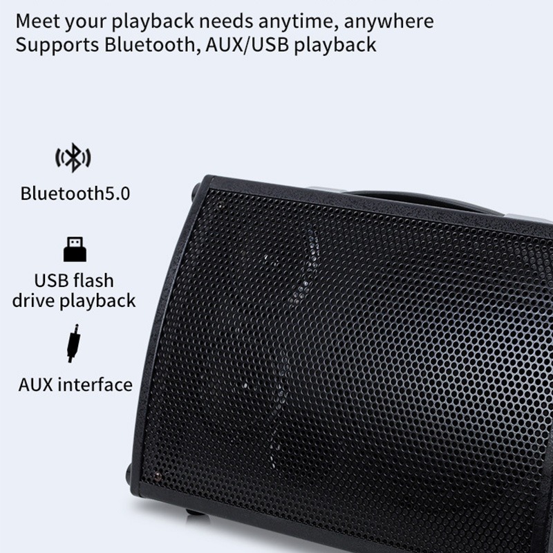 Musical Instrument Videos - ลำโพงบลูทูธกีตาร์ไฟฟ้าไม้ Pop 100W สำหรับใช้งานกลางแจ้ง ไลฟ์สด ร้องเพลง