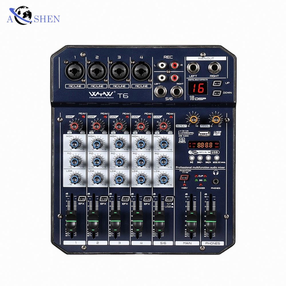 Musical Instrument Videos - มิกเซอร์เสียง AOSHEN สำหรับดีเจ เครื่องดนตรี ไลฟ์สตรีม บันทึกวิดีโอ