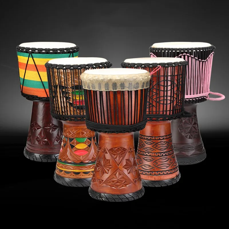 Musical Instrument Percussion - 12 นิ้ว Djembe Mahogany กลองแอฟริกัน Professional