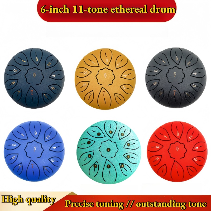 Musical Instrument Percussion - กลองเอเทียรัลดรัม 6 นิ้ว 11 เสียง กลองเอเทียรัลดรัมคีย์