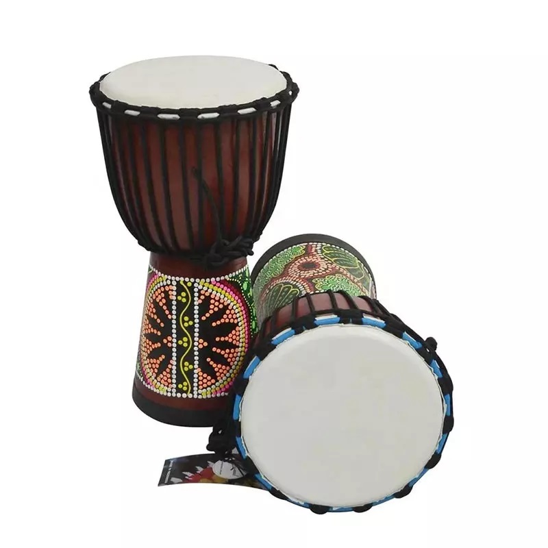 Musical Instrument Logo - กลองเจมเบ้แอฟริกันขนาด 12 นิ้ว สำหรับผู้ใหญ่ เครื่องดนตรีเคาะจังหวะระดับมืออาชีพ รับทำโลโก้