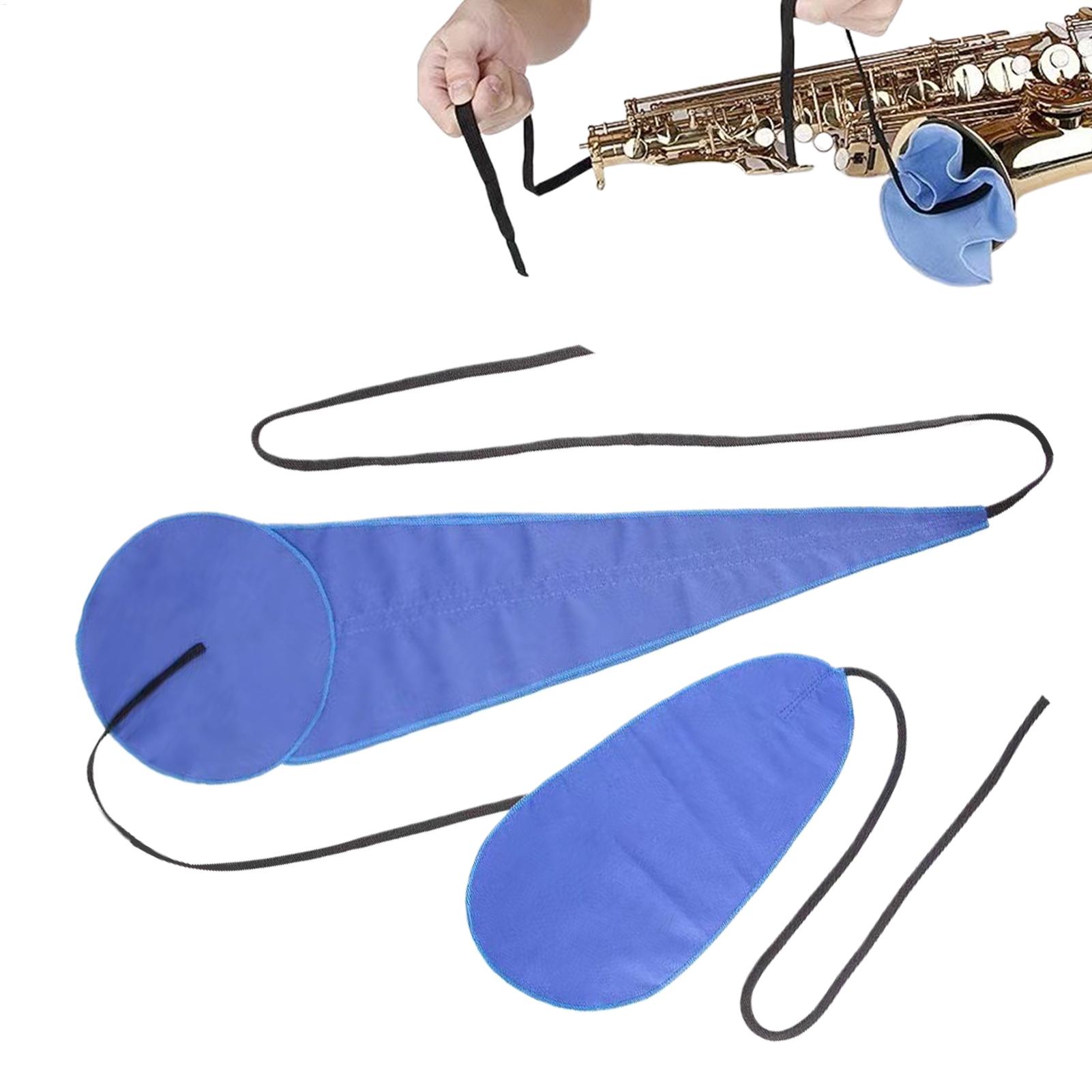 Musical Instrument Africa - ชุดอุปกรณ์ทำความสะอาดแซกโซโฟนแบบนุ่ม 2 ชิ้น ผ้าทำความสะอาดแซกโซโฟน ชุดทำความสะอาดคลาริเน็ต สำหรับนักดนตรี