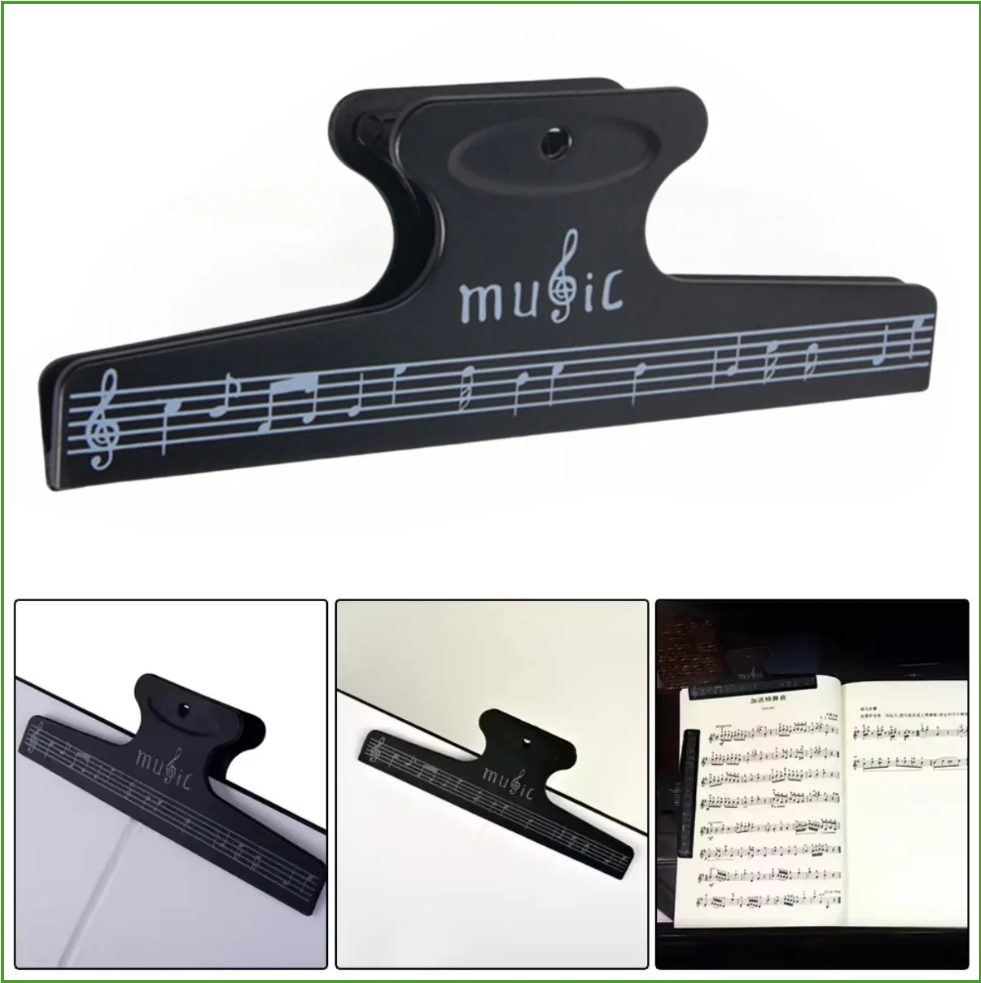 Musical Instrument Names - คลิปหนีบแผ่นโน้ตเพลง คลิปหนีบหน้าหนังสือ คลิปหนีบโน้ตเพลง คลิปยึดแผ่นโน้ต สำหรับกีตาร์ ไวโอลิน