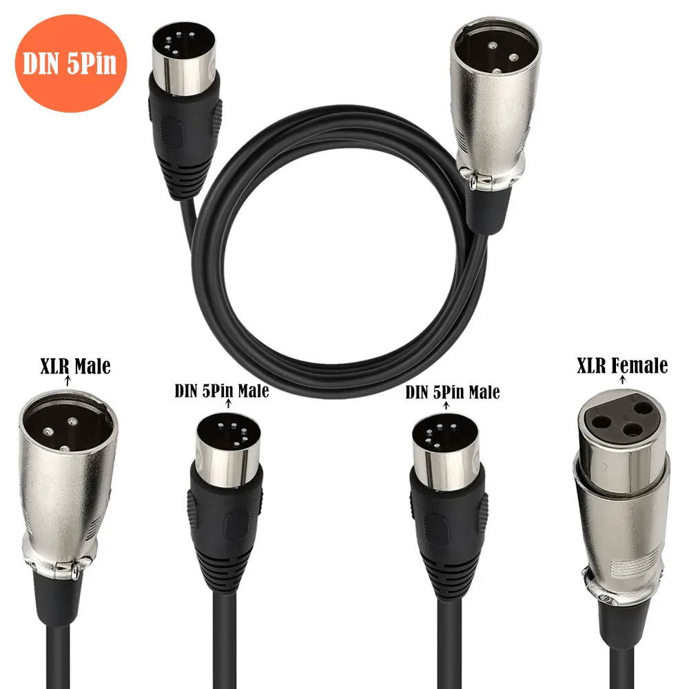Musical Instrument Videos - MIDI to XLR อะแดปเตอร์, DIN 5