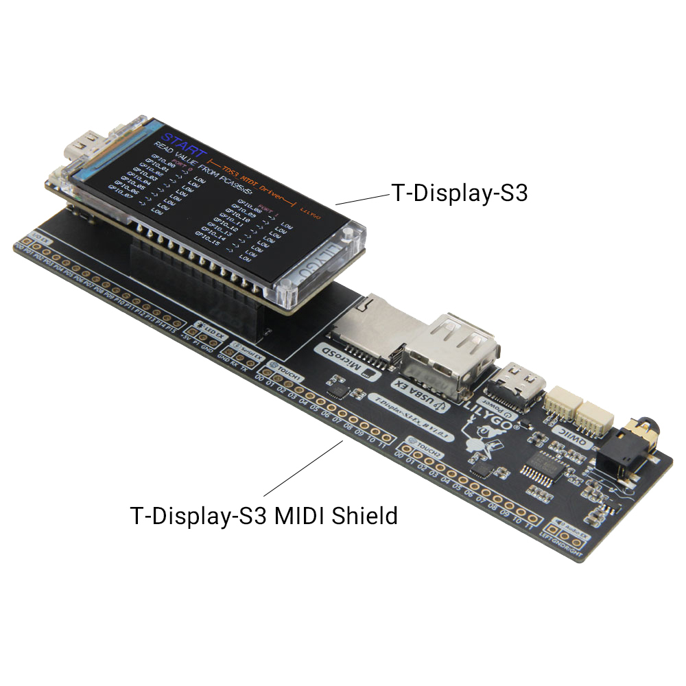 บอร์ดพัฒนา T-Display-S3 MIDI S - Musical Instrument Digital Interface (Midi) บทวิจารณ์และราคา