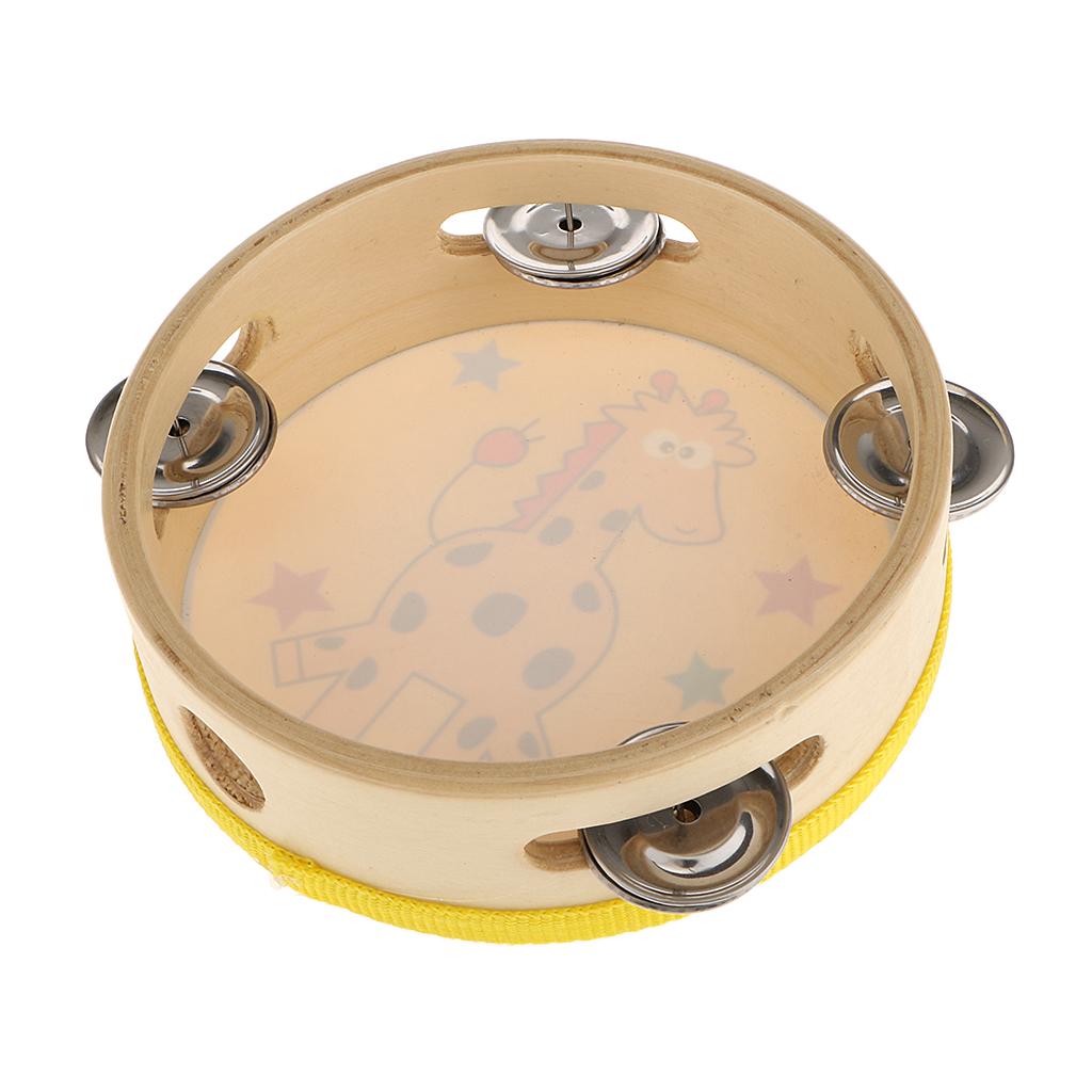 แทมบูรีนไม้ขนาดเล็ก เครื่องดนต - Tambourine Hand Drum บทวิจารณ์และราคา
