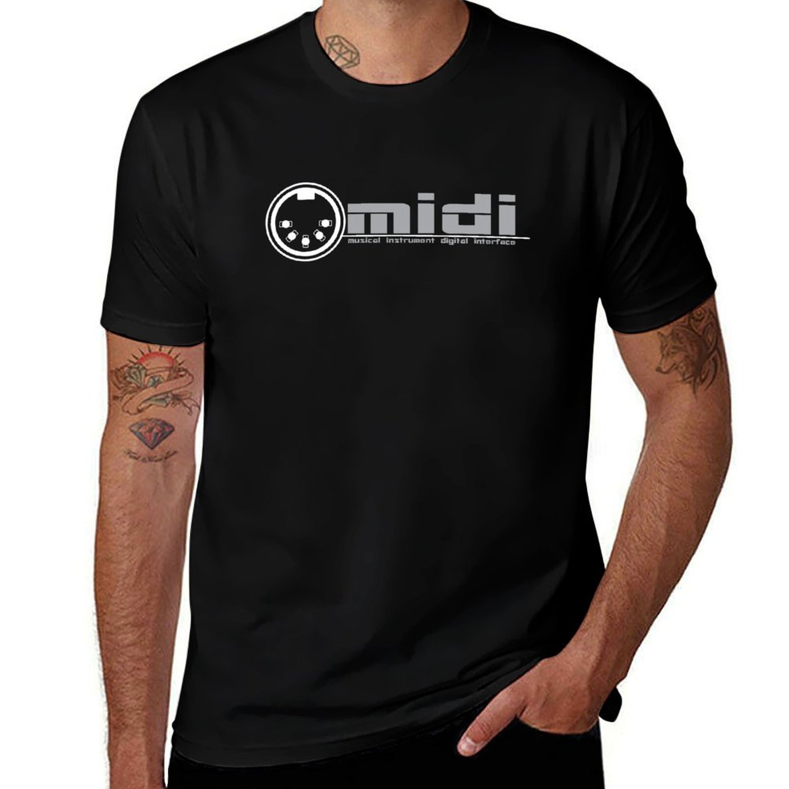 MIDI - เสื้อยืดลาย Musical Ins - Musical Instrument Digital Interface (Midi) บทวิจารณ์และราคา