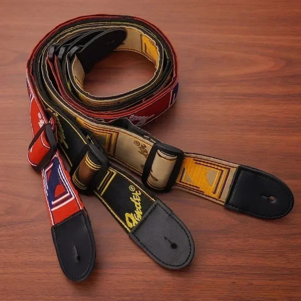 สายสะพายกีตาร์ปักลาย 1 ชิ้น ทำ - Musical Instrument Band บทวิจารณ์และราคา
