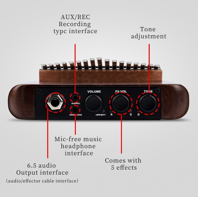 A-17 อเมริกันแบล็ควอลนัท ธัมบ์ - Musical Instrument Percussion บทวิจารณ์และราคา