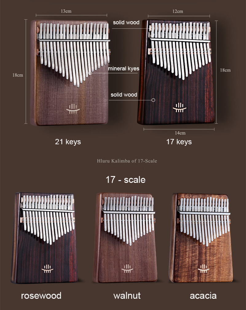 Hluru Kalimba 17คีย์, มีรู21คี - Musical Instrument Names บทวิจารณ์และราคา