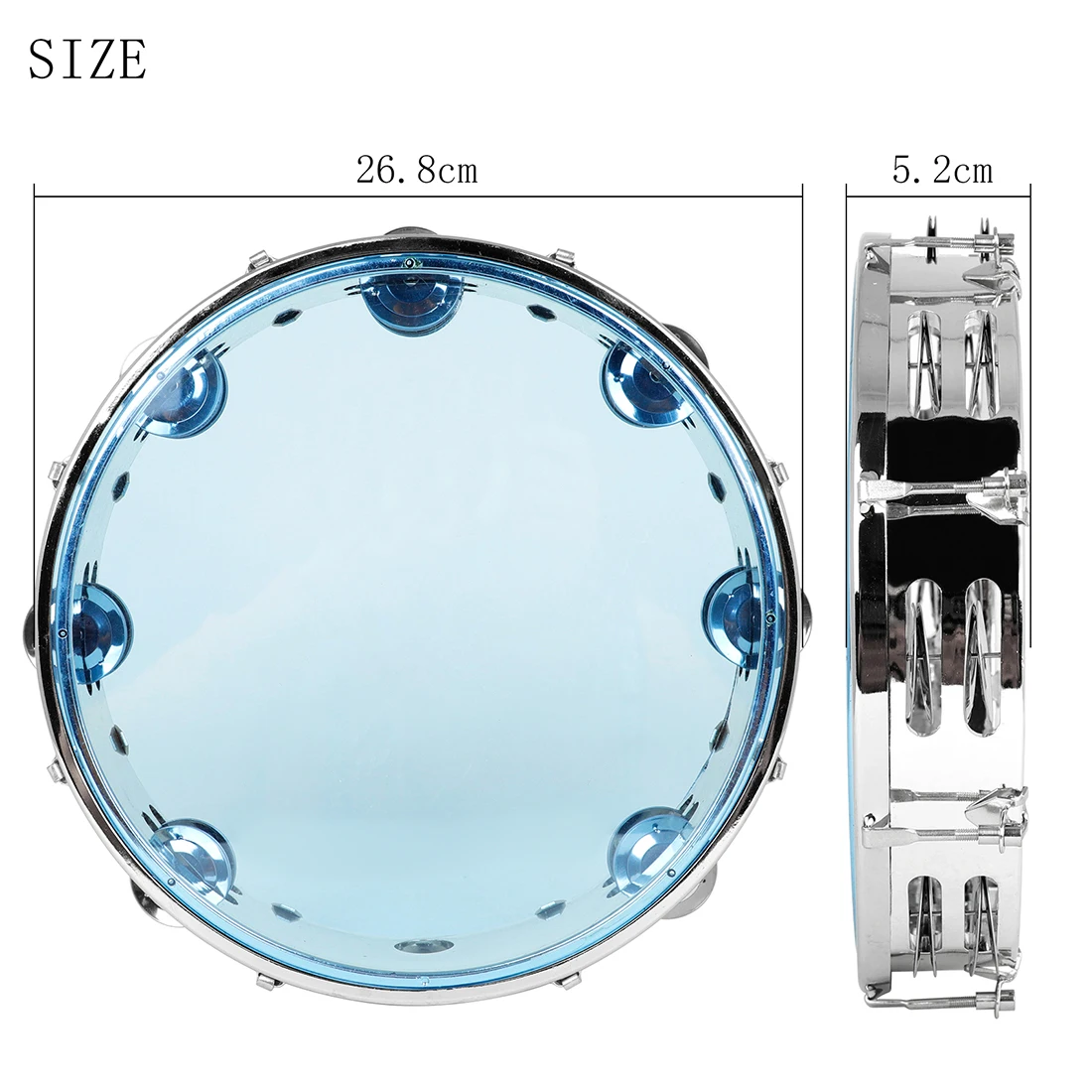 แทมบูรีนเด็กขนาด 10 นิ้ว แบบสอ - Tambourine Hand Drum บทวิจารณ์และราคา