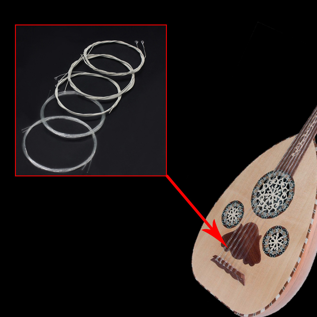 IRIN Oud Strings ตุรกี Oud อาห - Musical Instrument Names บทวิจารณ์และราคา
