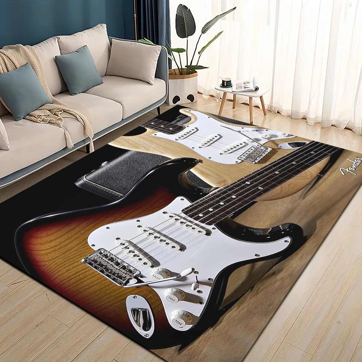 3D Retro Fender โลโก้กีตาร์เพล - Musical Instrument Logo บทวิจารณ์และราคา