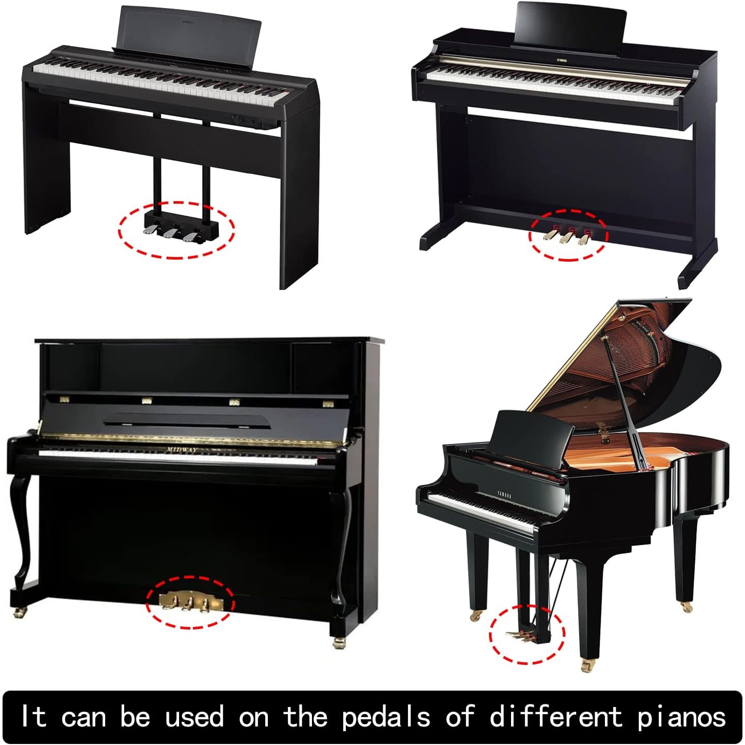 เปียโนครอบคลุมแขนเหยียบ,เหยียบ - Musical Instrument Like Piano บทวิจารณ์และราคา
