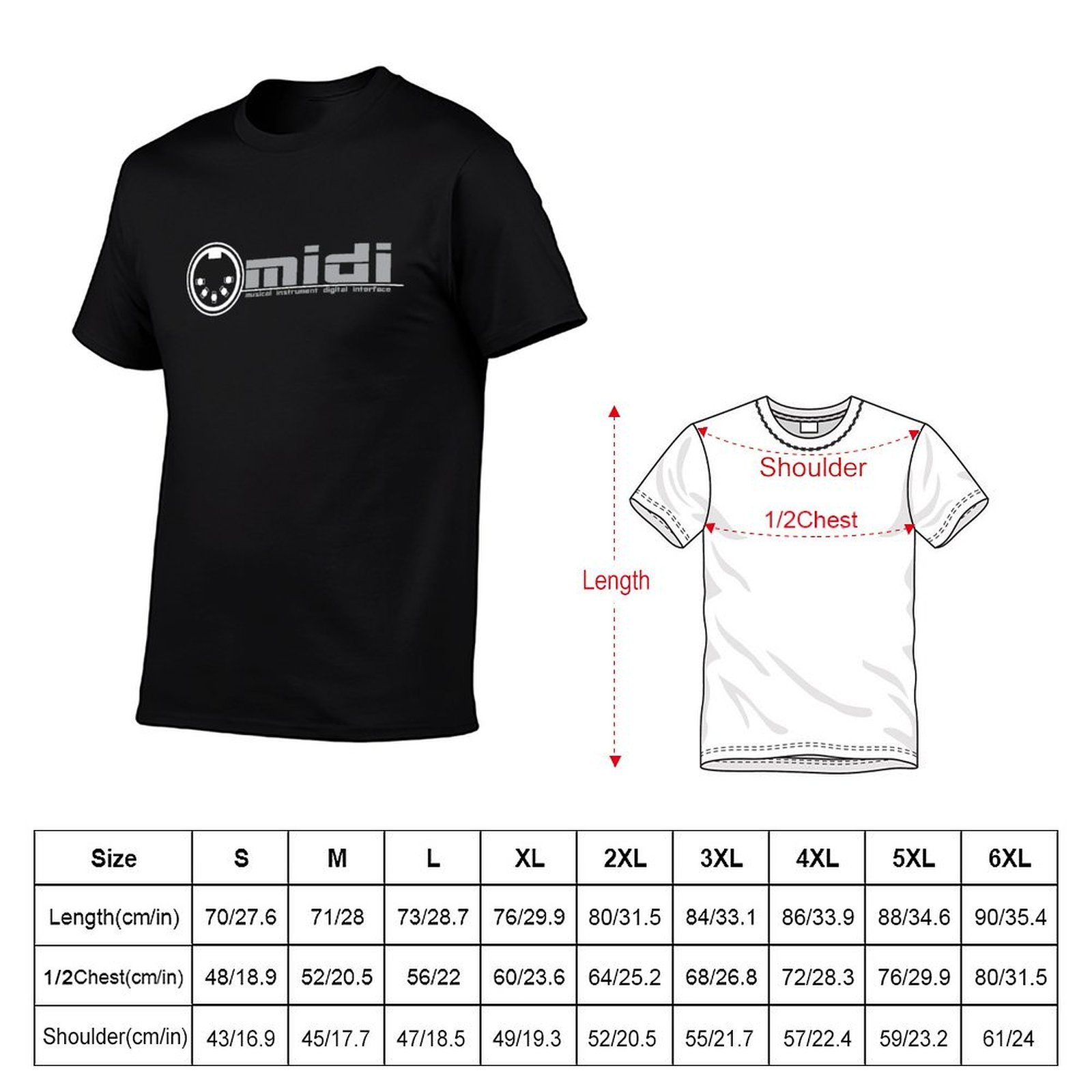 MIDI - เสื้อยืดลาย Musical Ins - Musical Instrument Digital Interface (Midi) บทวิจารณ์และราคา