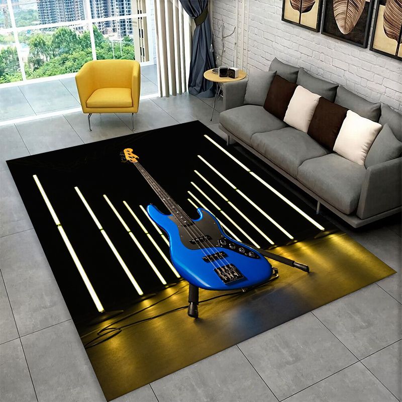 พรมปูพื้นกันลื่นลายโลโก้กีตาร์ - Musical Instrument Logo บทวิจารณ์และราคา
