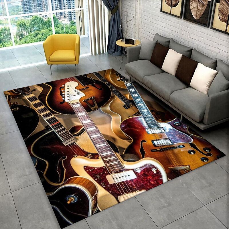 พรมปูพื้นกันลื่นลายโลโก้กีตาร์ - Musical Instrument Logo บทวิจารณ์และราคา