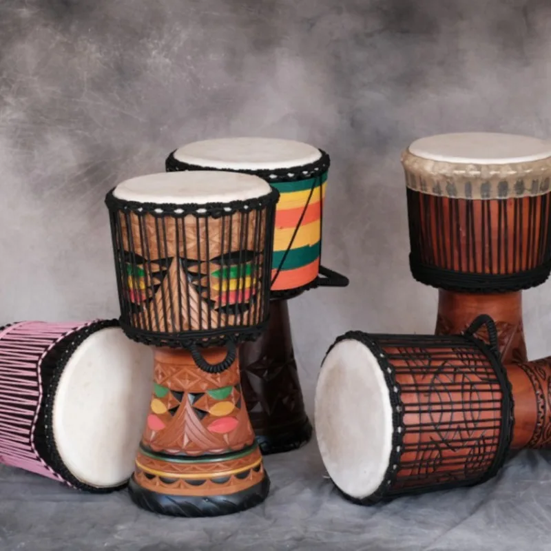 12 นิ้ว Djembe Mahogany กลองแอ - Musical Instrument Percussion บทวิจารณ์และราคา