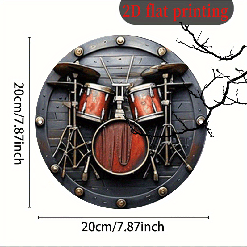 ป้ายอะลูมิเนียมทรงกลม 2 มิติ 1 - Musical Instrument Band บทวิจารณ์และราคา