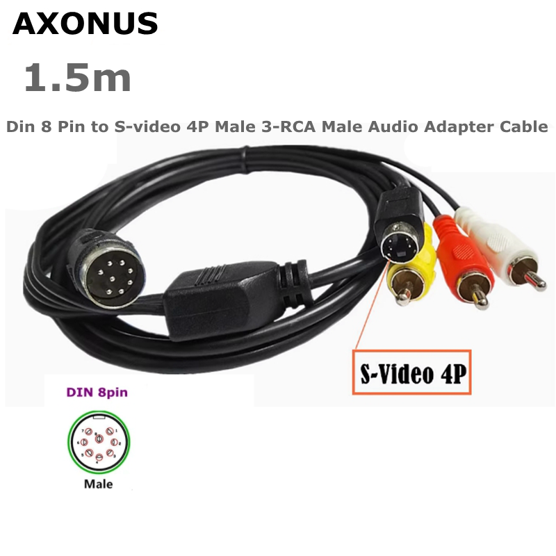 Din 8 Pin to S-video 4P Male 3 - Musical Instrument Videos บทวิจารณ์และราคา