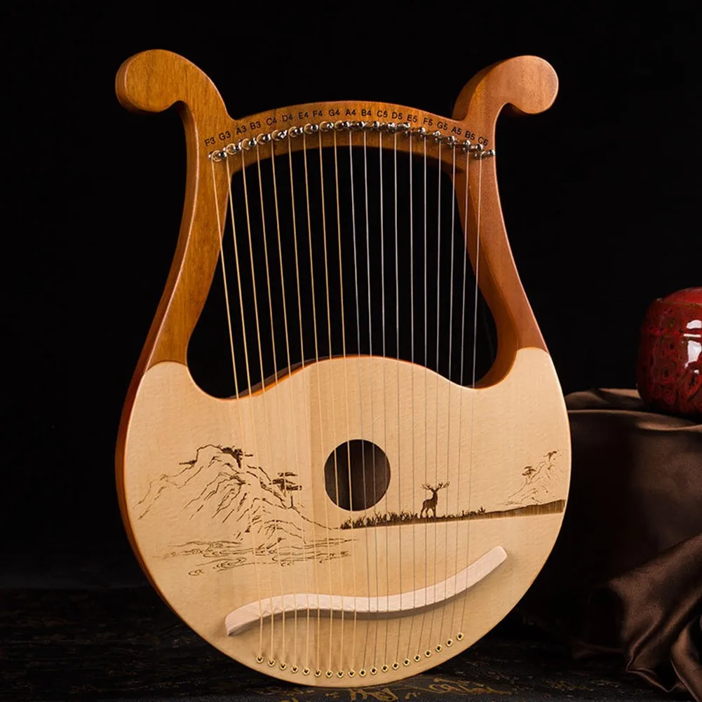 ลีร์ฮาร์ปคุณภาพสูง 19 สาย ทำจา - Musical Instrument Names บทวิจารณ์และราคา